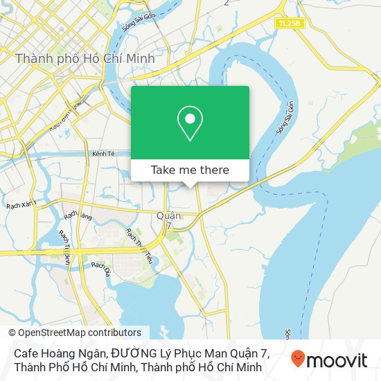 Bản đồ Cafe Hoàng Ngân, ĐƯỜNG Lý Phục Man Quận 7, Thành Phố Hồ Chí Minh