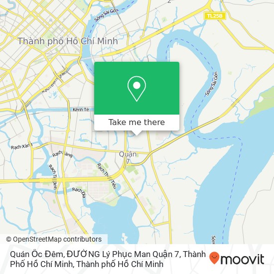 Bản đồ Quán Ốc Đêm, ĐƯỜNG Lý Phục Man Quận 7, Thành Phố Hồ Chí Minh