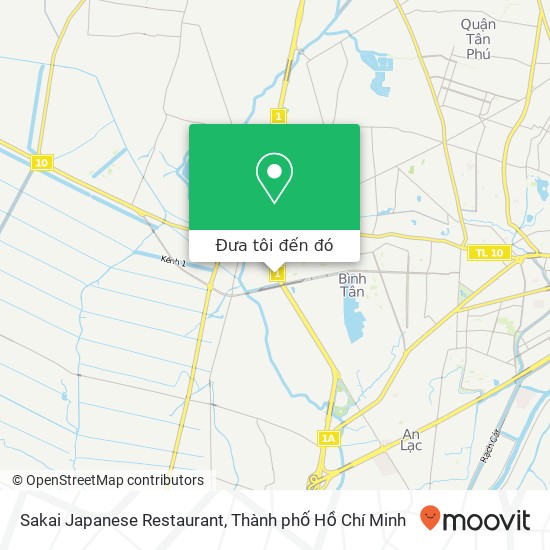 Bản đồ Sakai Japanese Restaurant, Quận Bình Tân, Thành Phố Hồ Chí Minh