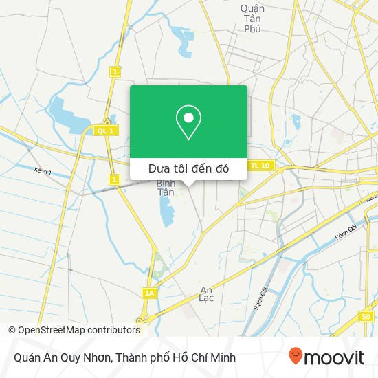 Bản đồ Quán Ăn Quy Nhơn, 272 ĐƯỜNG Tên Lửa Quận Bình Tân, Thành Phố Hồ Chí Minh