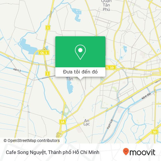 Bản đồ Cafe Song Nguyệt, 212 ĐƯỜNG Tên Lửa Quận Bình Tân, Thành Phố Hồ Chí Minh