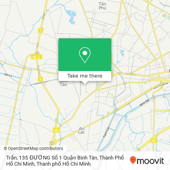 Bản đồ Trần, 135 ĐƯỜNG Số 1 Quận Bình Tân, Thành Phố Hồ Chí Minh