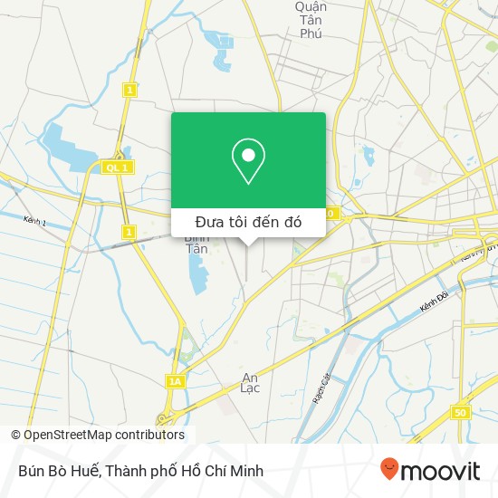 Bản đồ Bún Bò Huế, ĐƯỜNG Số 1 Quận Bình Tân, Thành Phố Hồ Chí Minh