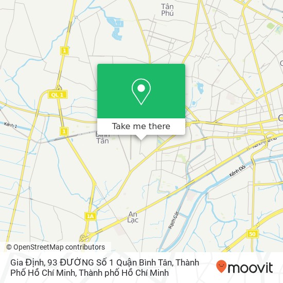 Bản đồ Gia Định, 93 ĐƯỜNG Số 1 Quận Bình Tân, Thành Phố Hồ Chí Minh