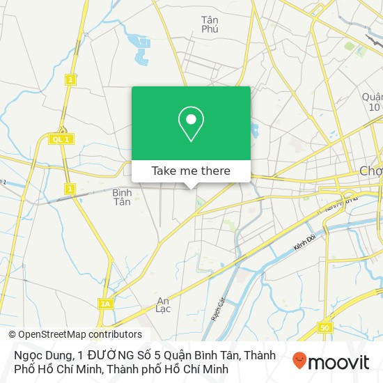 Bản đồ Ngọc Dung, 1 ĐƯỜNG Số 5 Quận Bình Tân, Thành Phố Hồ Chí Minh