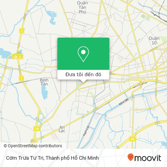 Bản đồ Cơm Trưa Tư Trì, Quận 6, Thành Phố Hồ Chí Minh