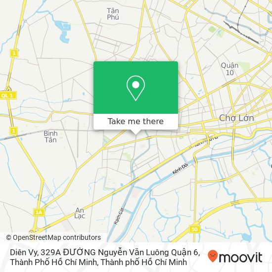 Bản đồ Diên Vy, 329A ĐƯỜNG Nguyễn Văn Luông Quận 6, Thành Phố Hồ Chí Minh