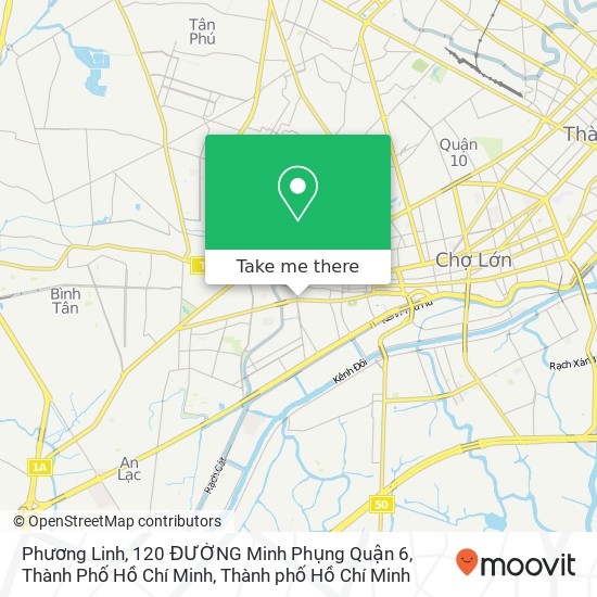 Bản đồ Phương Linh, 120 ĐƯỜNG Minh Phụng Quận 6, Thành Phố Hồ Chí Minh