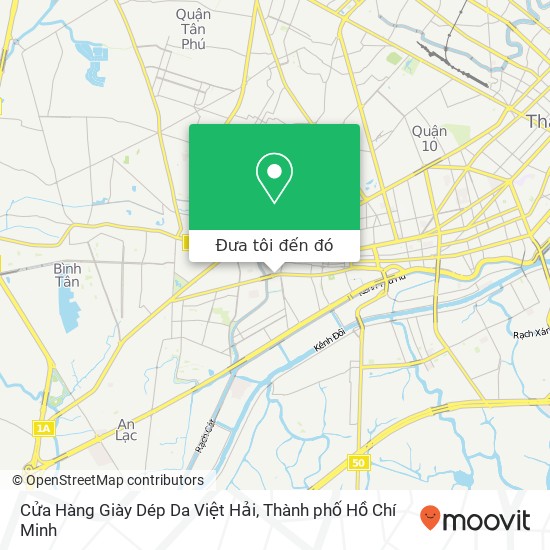 Bản đồ Cửa Hàng Giày Dép Da Việt Hải, ĐƯỜNG Hậu Giang Quận 6, Thành Phố Hồ Chí Minh