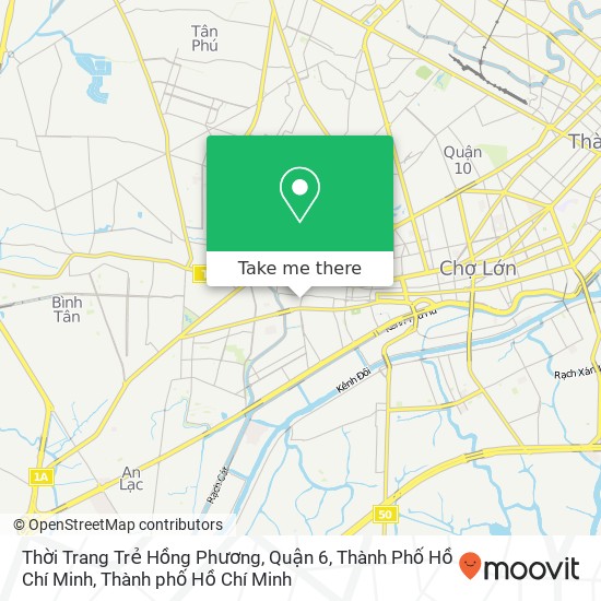 Bản đồ Thời Trang Trẻ Hồng Phương, Quận 6, Thành Phố Hồ Chí Minh