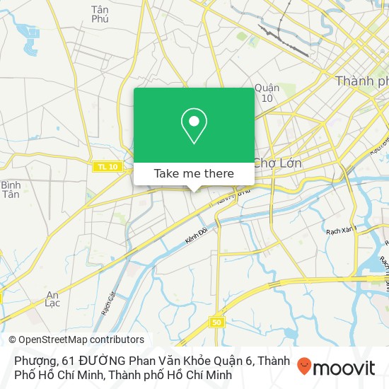 Bản đồ Phượng, 61 ĐƯỜNG Phan Văn Khỏe Quận 6, Thành Phố Hồ Chí Minh