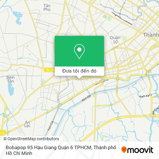 Bản đồ Bobapop 95 Hậu Giang Quận 6 TPHCM