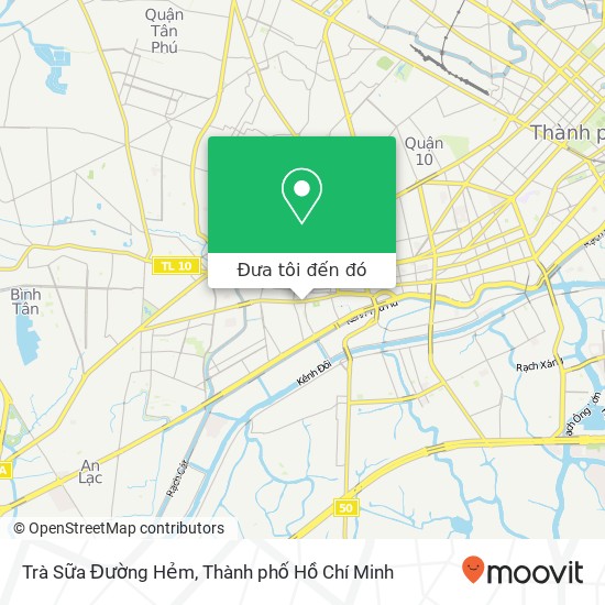Bản đồ Trà Sữa Đường Hẻm, 11 ĐƯỜNG Hậu Giang Quận 6, Thành Phố Hồ Chí Minh