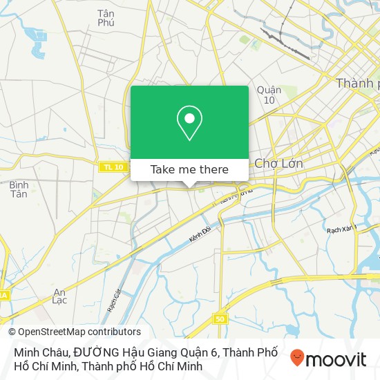 Bản đồ Minh Châu, ĐƯỜNG Hậu Giang Quận 6, Thành Phố Hồ Chí Minh