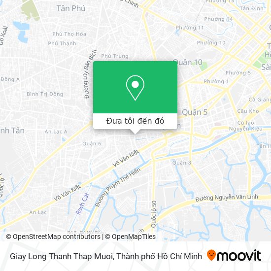 Bản đồ Giay Long Thanh Thap Muoi