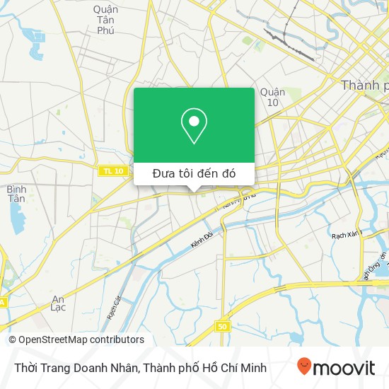 Bản đồ Thời Trang Doanh Nhân, ĐƯỜNG Hậu Giang Quận 6, Thành Phố Hồ Chí Minh