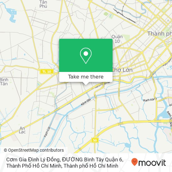 Bản đồ Cơm Gia Đình Lý Đồng, ĐƯỜNG Bình Tây Quận 6, Thành Phố Hồ Chí Minh