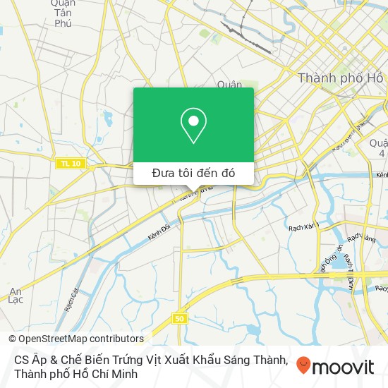 Bản đồ CS Ấp & Chế Biến Trứng Vịt Xuất Khẩu Sáng Thành, ĐƯỜNG Bình Đông Quận 8, Thành Phố Hồ Chí Minh