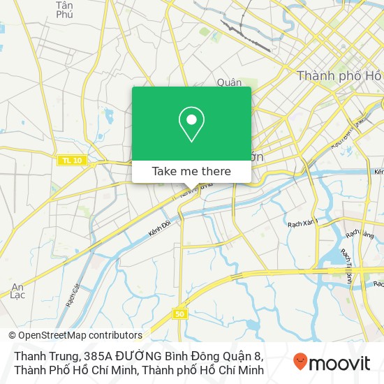 Bản đồ Thanh Trung, 385A ĐƯỜNG Bình Đông Quận 8, Thành Phố Hồ Chí Minh