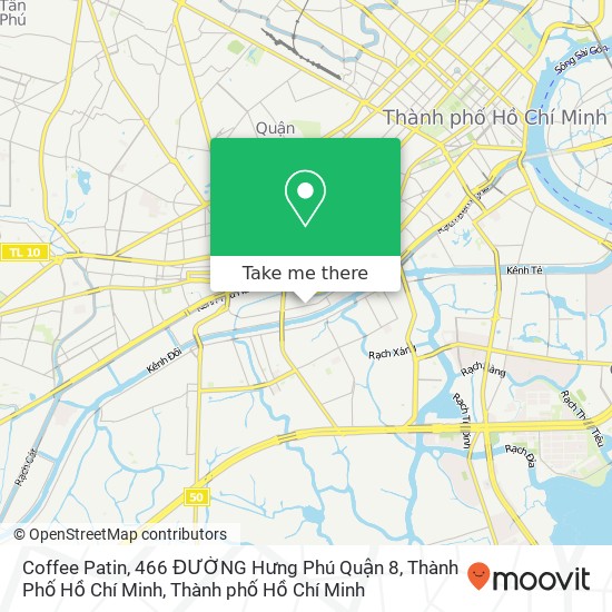 Bản đồ Coffee Patin, 466 ĐƯỜNG Hưng Phú Quận 8, Thành Phố Hồ Chí Minh