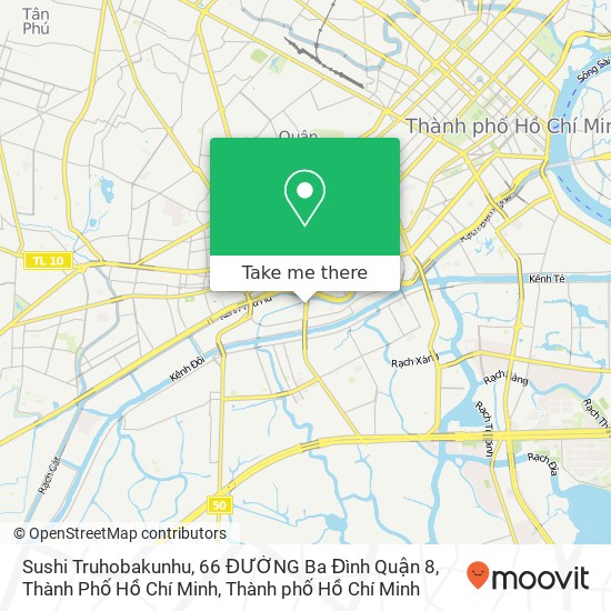 Bản đồ Sushi Truhobakunhu, 66 ĐƯỜNG Ba Đình Quận 8, Thành Phố Hồ Chí Minh
