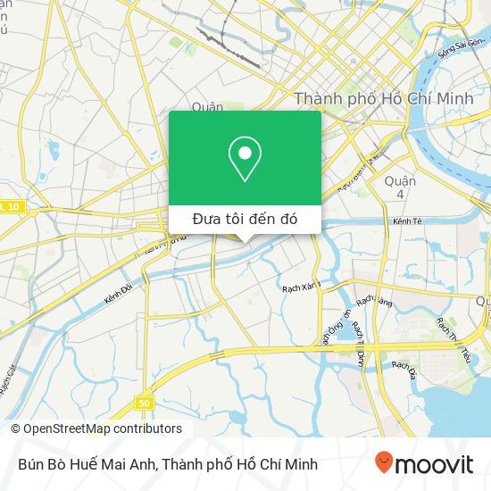 Bản đồ Bún Bò Huế Mai Anh, ĐƯỜNG Hưng Phú Quận 8, Thành Phố Hồ Chí Minh