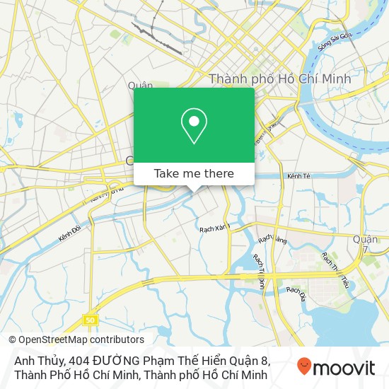 Bản đồ Anh Thủy, 404 ĐƯỜNG Phạm Thế Hiển Quận 8, Thành Phố Hồ Chí Minh