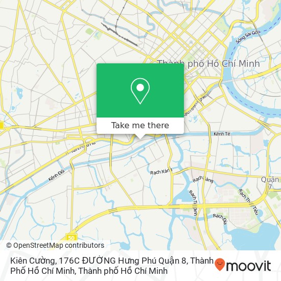 Bản đồ Kiên Cường, 176C ĐƯỜNG Hưng Phú Quận 8, Thành Phố Hồ Chí Minh