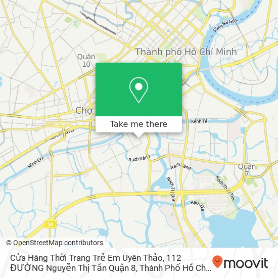 Bản đồ Cửa Hàng Thời Trang Trẻ Em Uyên Thảo, 112 ĐƯỜNG Nguyễn Thị Tần Quận 8, Thành Phố Hồ Chí Minh
