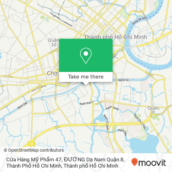 Bản đồ Cửa Hàng Mỹ Phẩm 47, ĐƯỜNG Dạ Nam Quận 8, Thành Phố Hồ Chí Minh