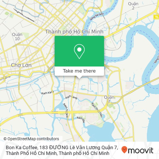 Bản đồ Bon Ka Coffee, 183 ĐƯỜNG Lê Văn Lương Quận 7, Thành Phố Hồ Chí Minh