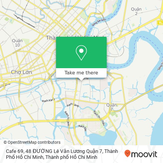 Bản đồ Cafe 69, 48 ĐƯỜNG Lê Văn Lương Quận 7, Thành Phố Hồ Chí Minh