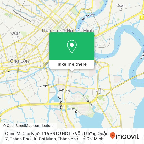 Bản đồ Quán Mì Chú Ngọ, 116 ĐƯỜNG Lê Văn Lương Quận 7, Thành Phố Hồ Chí Minh