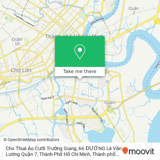 Bản đồ Cho Thuê Áo Cưới Trường Giang, 66 ĐƯỜNG Lê Văn Lương Quận 7, Thành Phố Hồ Chí Minh