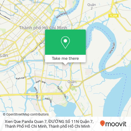 Bản đồ Xien Que Panda Quan 7, ĐƯỜNG Số 11N Quận 7, Thành Phố Hồ Chí Minh