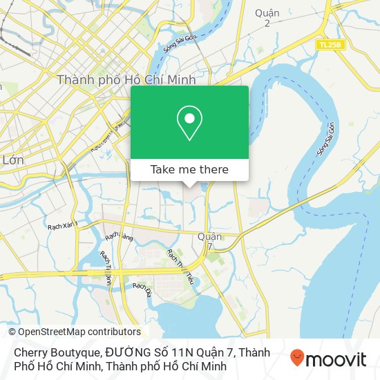 Bản đồ Cherry Boutyque, ĐƯỜNG Số 11N Quận 7, Thành Phố Hồ Chí Minh
