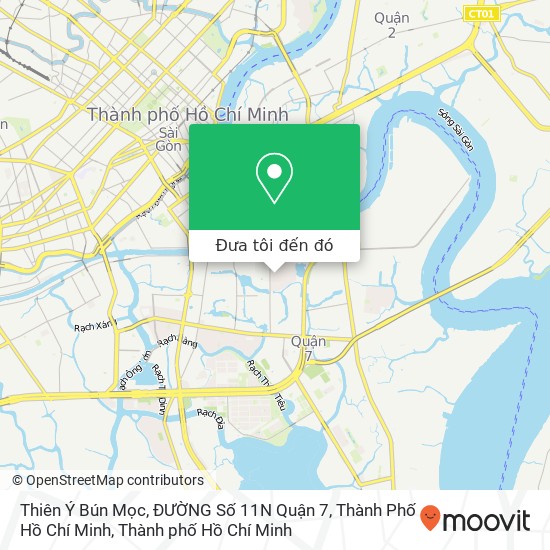 Bản đồ Thiên Ý Bún Mọc, ĐƯỜNG Số 11N Quận 7, Thành Phố Hồ Chí Minh