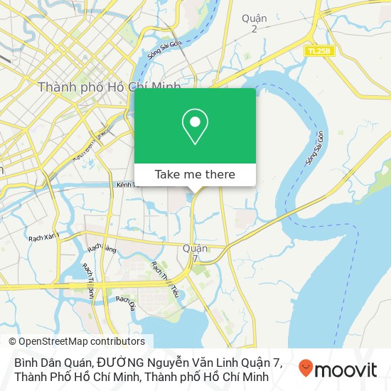 Bản đồ Bình Dân Quán, ĐƯỜNG Nguyễn Văn Linh Quận 7, Thành Phố Hồ Chí Minh
