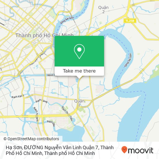 Bản đồ Hạ Sơn, ĐƯỜNG Nguyễn Văn Linh Quận 7, Thành Phố Hồ Chí Minh