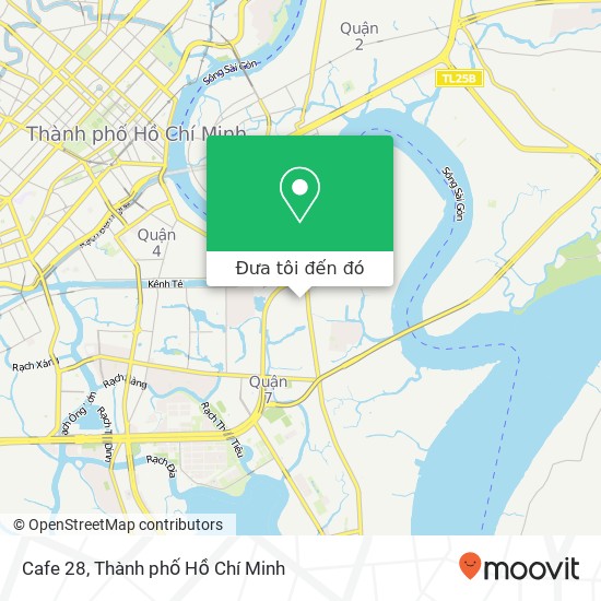 Bản đồ Cafe 28, 28 ĐƯỜNG Tân Thuận Tây Quận 7, Thành Phố Hồ Chí Minh