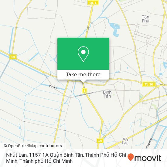 Bản đồ Nhất Lan, 1157 1A Quận Bình Tân, Thành Phố Hồ Chí Minh