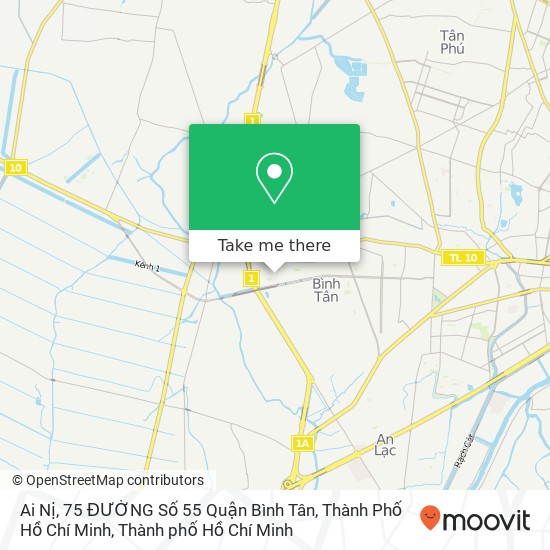 Bản đồ Ai Nị, 75 ĐƯỜNG Số 55 Quận Bình Tân, Thành Phố Hồ Chí Minh