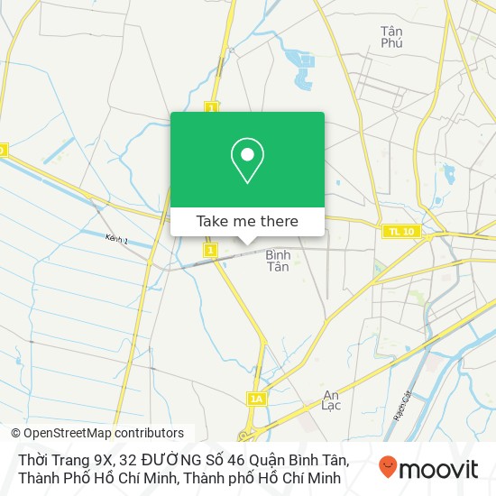 Bản đồ Thời Trang 9X, 32 ĐƯỜNG Số 46 Quận Bình Tân, Thành Phố Hồ Chí Minh