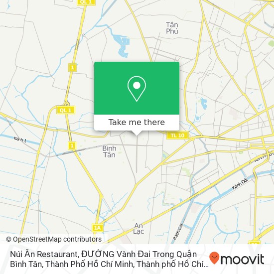 Bản đồ Núi Ấn Restaurant, ĐƯỜNG Vành Đai Trong Quận Bình Tân, Thành Phố Hồ Chí Minh