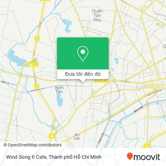 Bản đồ Wind Song II Cafe, HẺM 121 Khiếu Năng Tĩnh Quận Bình Tân, Thành Phố Hồ Chí Minh