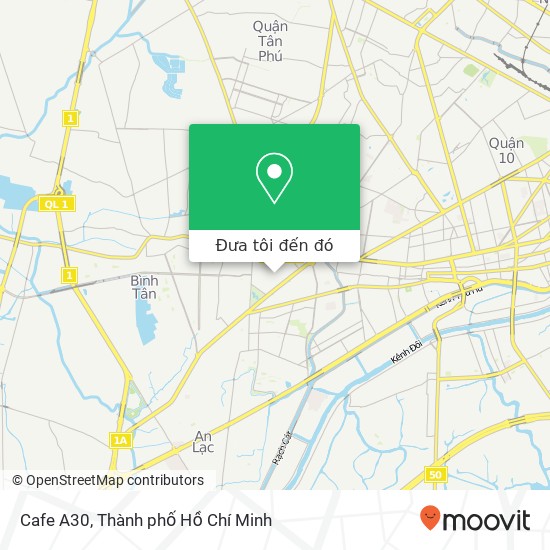 Bản đồ Cafe A30, ĐƯỜNG Số 10 Quận 6, Thành Phố Hồ Chí Minh