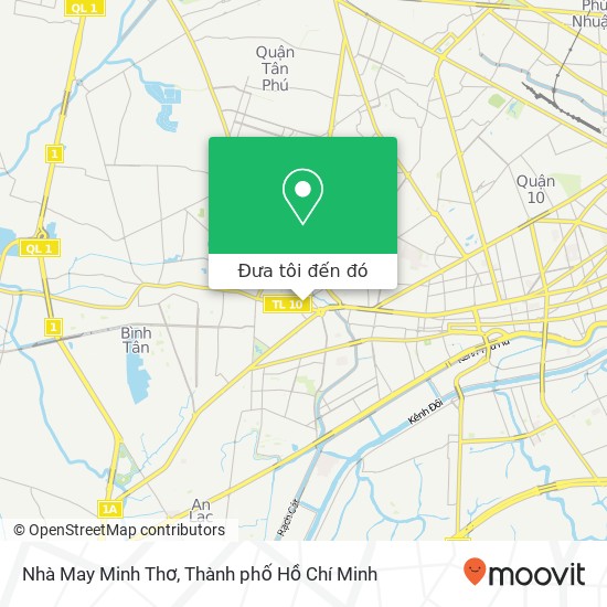Bản đồ Nhà May Minh Thơ, ĐƯỜNG Số 1 Quận 6, Thành Phố Hồ Chí Minh