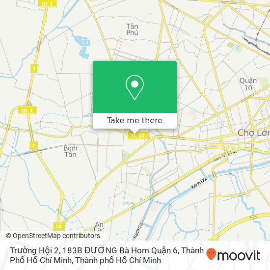 Bản đồ Trường Hội 2, 183B ĐƯỜNG Bà Hom Quận 6, Thành Phố Hồ Chí Minh