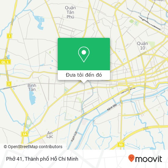 Bản đồ Phở 41, ĐƯỜNG Nguyễn Văn Luông Quận 6, Thành Phố Hồ Chí Minh