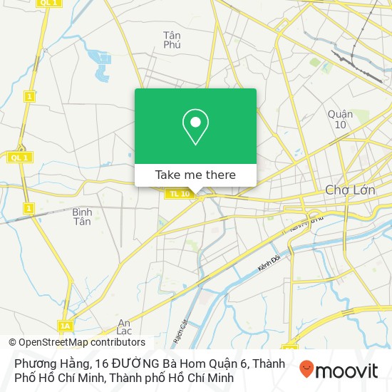 Bản đồ Phương Hằng, 16 ĐƯỜNG Bà Hom Quận 6, Thành Phố Hồ Chí Minh